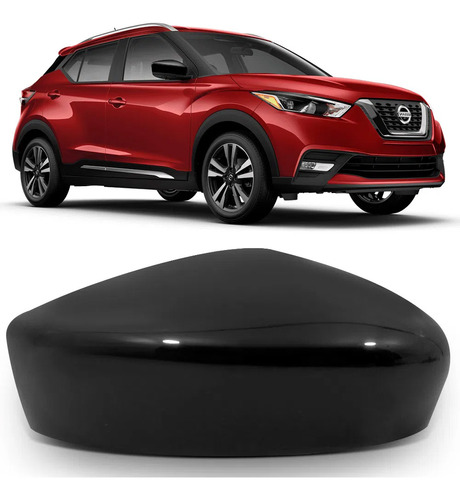 Capa Retrovisor Nissan Kicks 2016 2017 2018 2019 Sem Furo Ld