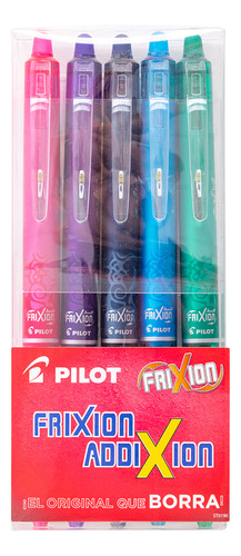 Set 5 Lápices Frixion Addixion Clicker Pilot