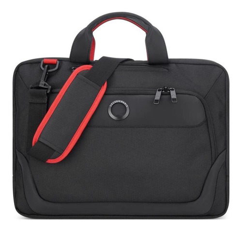 Delsey Maletín Parvis Plus Pc 15.6'' Doble Divisor Negro