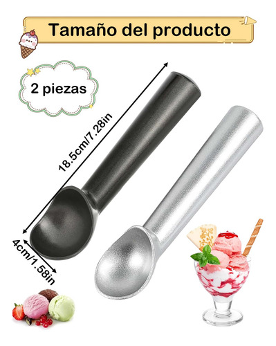 2 Piezas Cuchara Para Helado, Cuchara Helado, Se Puede Usar