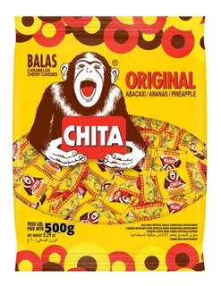 Bala Chita Abacaxi Pacote 500g