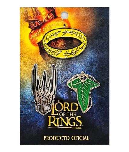 Set De Pines Lord Of The Rings Licencia Oficial Anillos