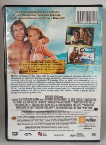Dvd Um Amor De Tesouro - Matthew Macconaughey * Original (Usado)