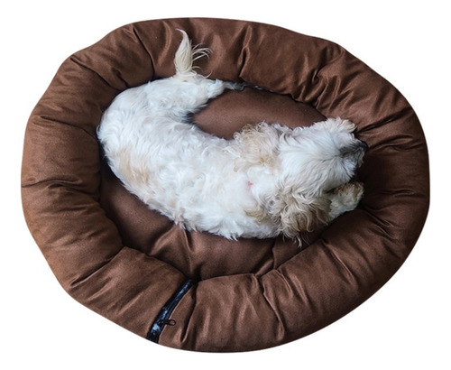 Cama Para Perro, Fresca Y Comoda Mediana Color Chocolate