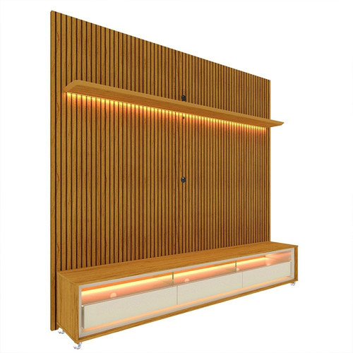Rack Com Painel Para Tv Até 75 Polegadas Com Led Com Jhwt