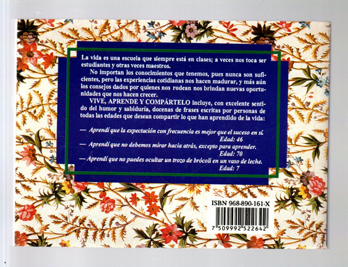 Livro Vive, Aprende Y Compártelo, H. Jackson Brown (Usado)