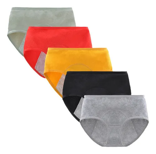 comprar Bragas Menstruales De Algodón Para Adolescentes, 5 Piezas