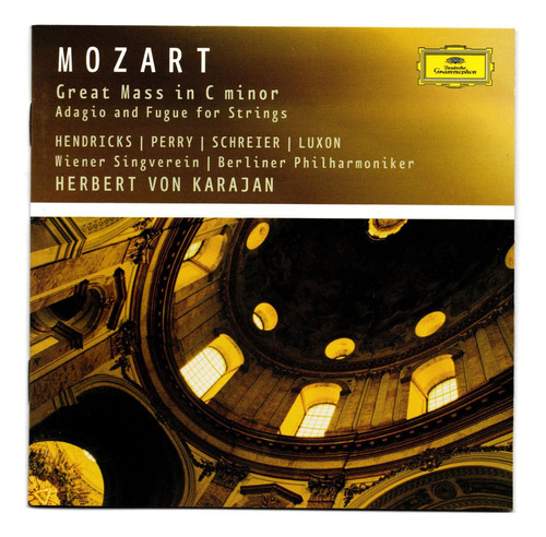Fo Mozart Karajan Cd Great Mass In C Minor 1982 Ricewithduck