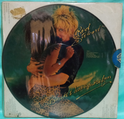 O Rod Stewart Blondes Have More Fun Pic Disc 78 Ricewithduck