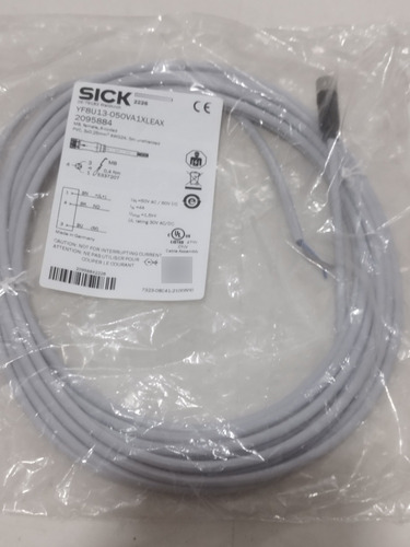 Yf8u13-050va1xleax Cable Sick Nu. 2095884 Nuevo 3 Pines M8 