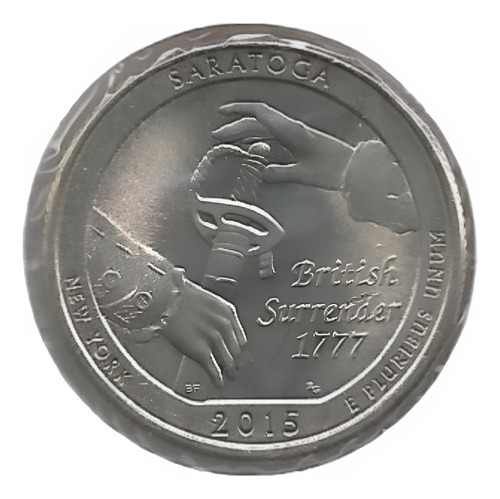 Musa57 Estados Unidos 25 Cents 2015 Saratoga S/c