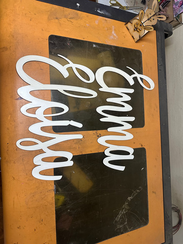 Nombre En Terciado Y Mdf