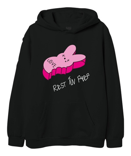 Lil Peep Sudadera Conejo Rosa Memoria Trap Rap Descansa En P