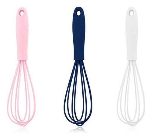 Mini Batidores De Silicona En 3 Piezas Para Cocina