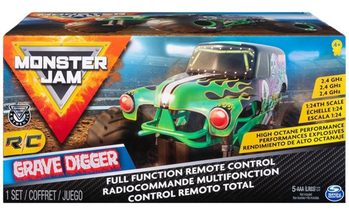Imagen 9 de 9 de Spin Master Monster Jam Freestyle Force - 1:24 - Verde oscuro - Grave Digger