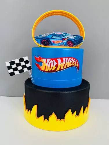 Bolo Fake / Falso No Tema Hotwheels - Ideal Pegue Monte E