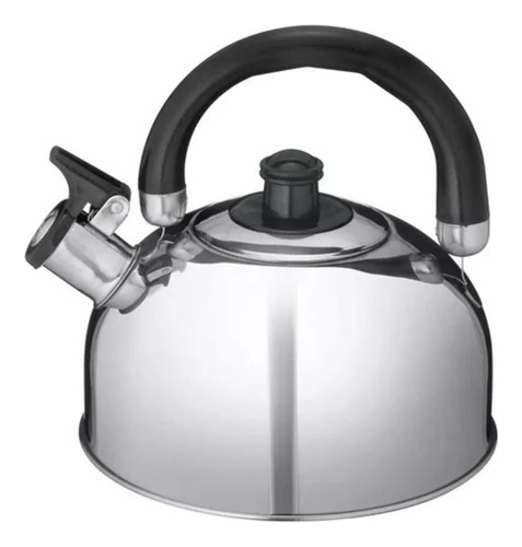 Tetera Acero Inoxidable Silbato 2500ml Sicilia Color Gris