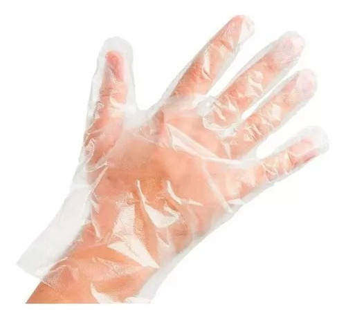 Guantes Manoplas De Polietileno Talle Unico Caja  X100