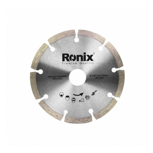 Disco Corte Segmentado Diamantado Ronix 125mm Mármol Granito