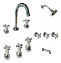 Comprar Combo Griferia Lavatorio Bidet Ducha Hydros Viva Nova Cruz