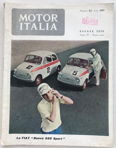 Revista Motor Italia N° 43 Italiana Año 1958