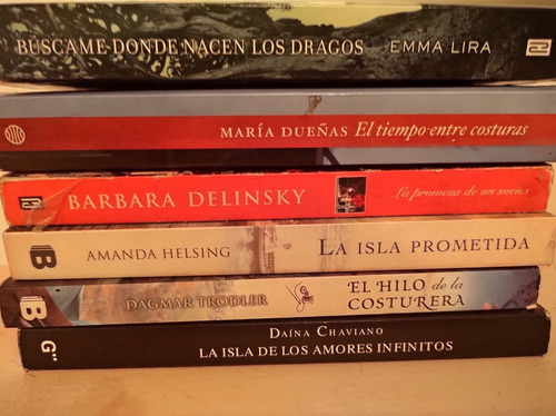 Lote X 6 Libros Usados. Novelas Landscape