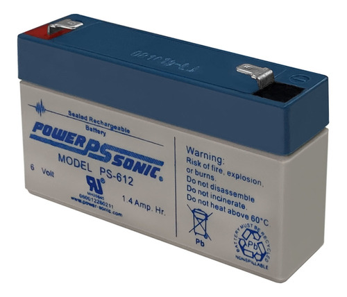 Power-sonic Ps-612 6v 1.4ah Sla Replacement Battery For  Jjs