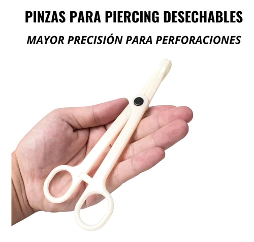 Pinzas Para Perforación Desechables Piercing Triangular 5pz
