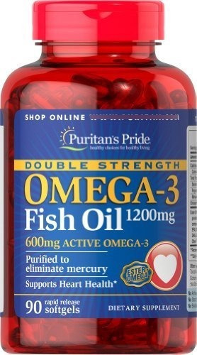 Doble Fuerza Omega-3 Aceite De Pescado 1200 Mg /600 Mg Omeg