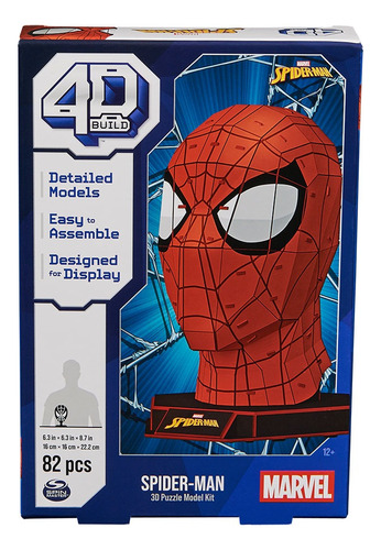 Marvel Spiderman Mascara Puzzle 4d Int 29952 La Torre