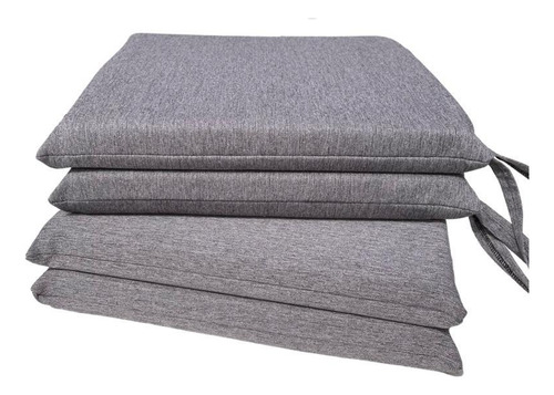 Pack X6 Almohadones Para Silla Lino Antimancha 40x40 