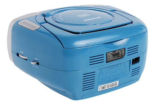 Sylvania Srcd243 Portable Cd Player With Am/fm Radio, Boombox (blue)