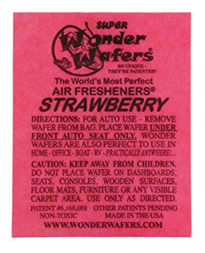 Ambientadores Para Autos Wonder Wafers Air Fresheners 25ct. 