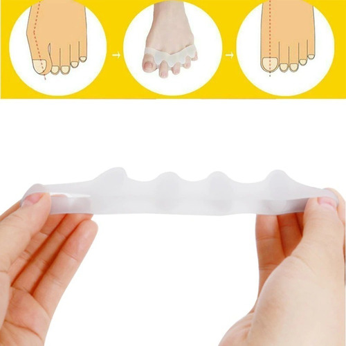 Imagem 7 de 10 de Separador Silicone Para Dedos Pés - Calos - Joanete - 1 Par