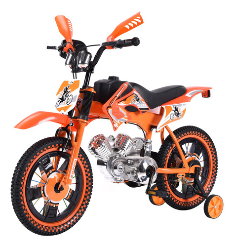 Bicicleta Entrenadora Niños Aeiou Baj-15005 R16 Motocross