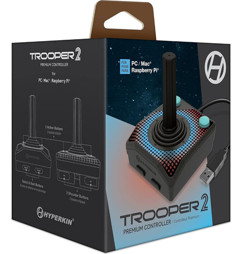 Controlador De Juego Usb Hyperkin Trooper 2 Para Pc Y Mac