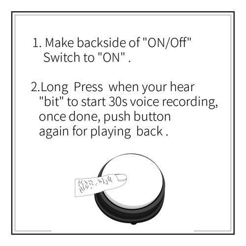 Buzzers Led Con Botón Voice Box Con Función De Conversación