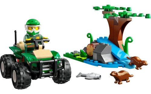 Lego City Aventuras Quad Cuatriciclo En Habitat Nutria Cantidad De Piezas 90