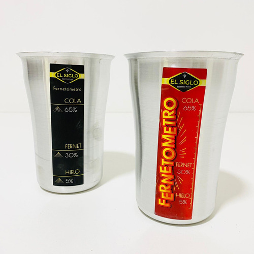 Vaso De Aluminio Para Fernet Fernetómetro Medidas Camping