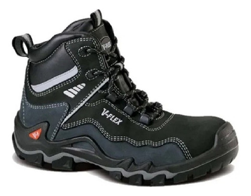 Zapato De Seguridad Botin V-flex V-15 Negro Cod: 358