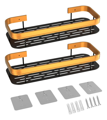 Organizador De Ducha Set X2 Repisa Baño Adhesivo 