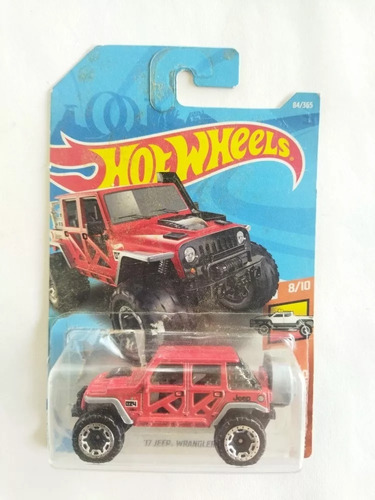 Hot Wheels 17 Jeep Wrangler Rojo 84/365 Car Error Metal Cars