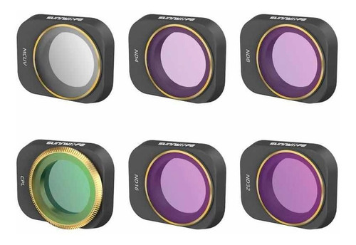 Filtros Nd Para Dji Mini 3 Pro Sunnylife Kit Com 6 Unidades
