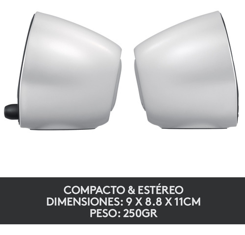 Parlante Stereo Compacto Logitech Z120 White Color Blanco