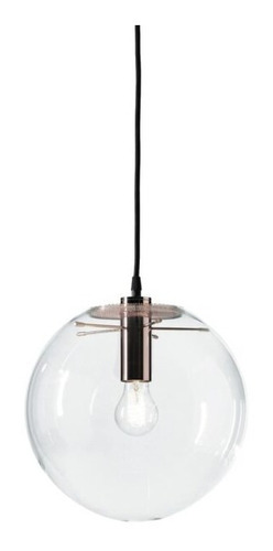 Imagen 1 de 3 de Lampara Colgante Esfera 20 Cms Vidrio Jeno I Leuk Led E27