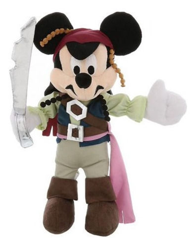 Tij Disney Parks Mickey Mouse Peluche Jack Sparrow Piratas 