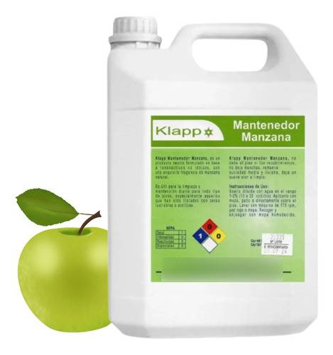 Limpia Piso Manzana Klapp 5 Lts