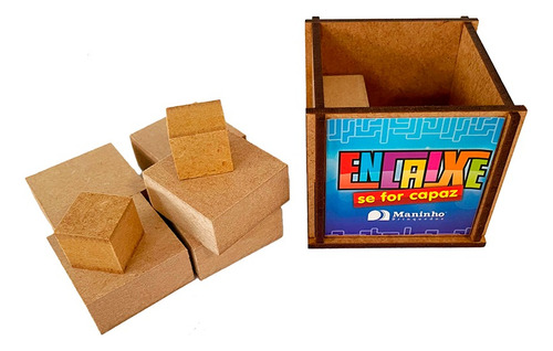 Brinquedo Desafio Quebra Cabeça Enigma Encaixe Se For Capaz
