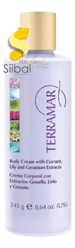 Crema Corporal De Grosella, Lirio Y Geranio Terramar /245 G.