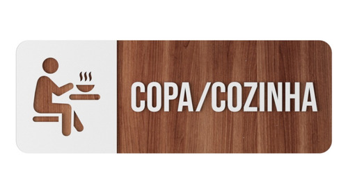 Placa Indicativa Copa/cozinha Fabrica Empresa Mdf 